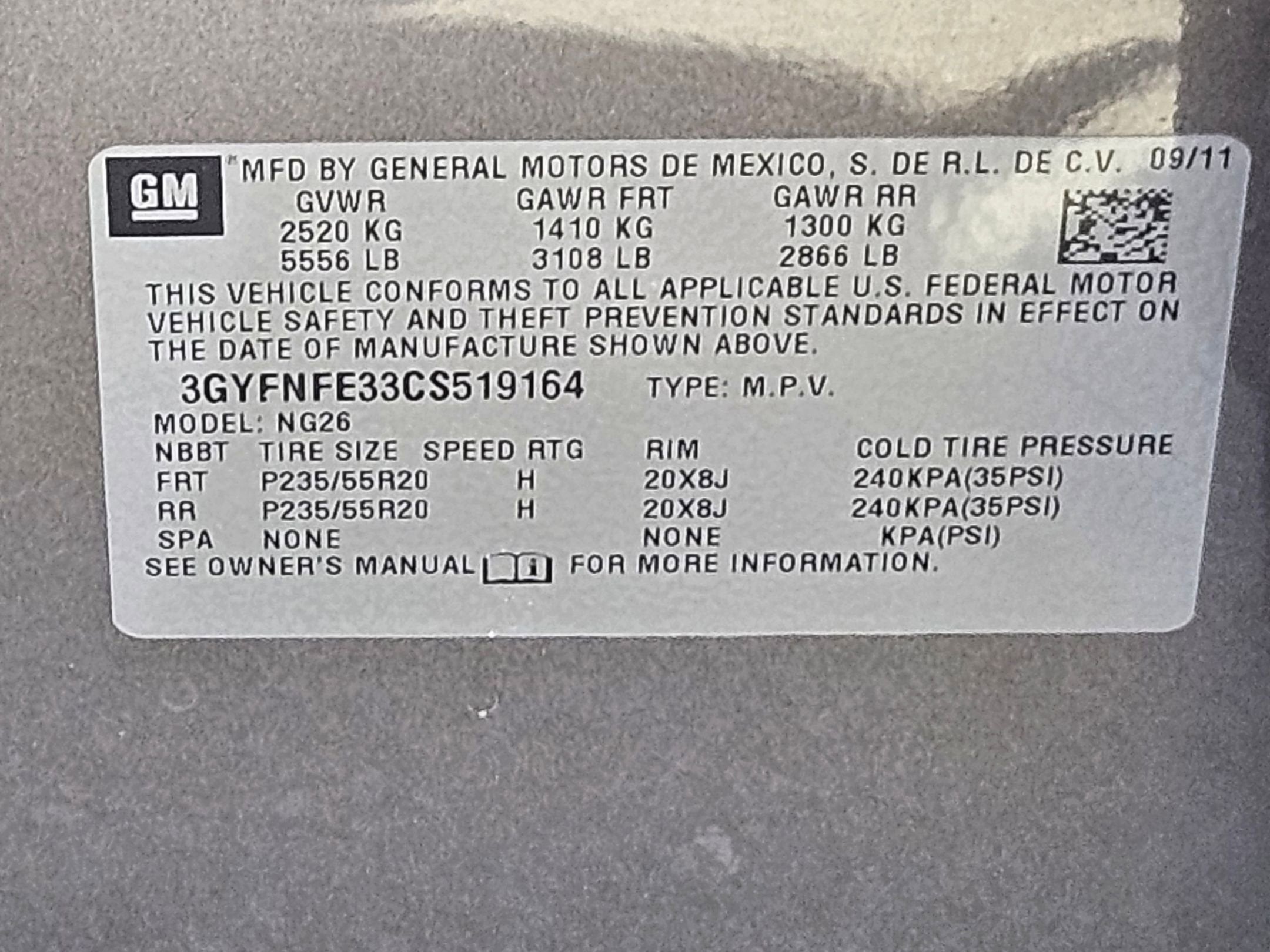 2012 Cadillac SRX Premium Collection