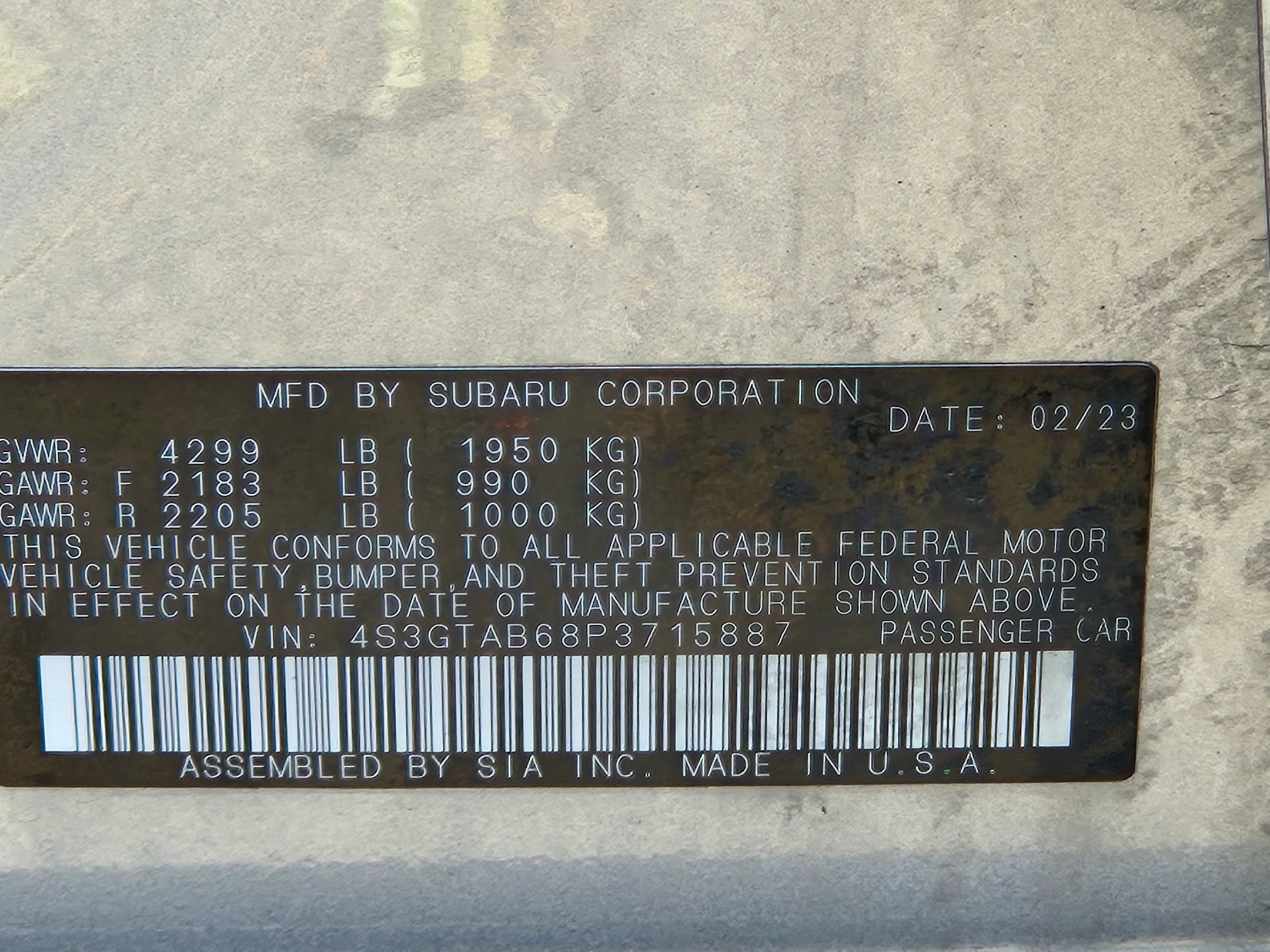 2023 Subaru Impreza 5-door CVT