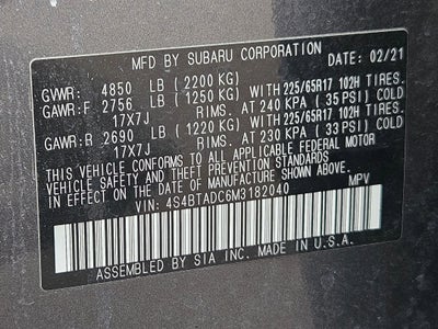 2021 Subaru Outback Premium