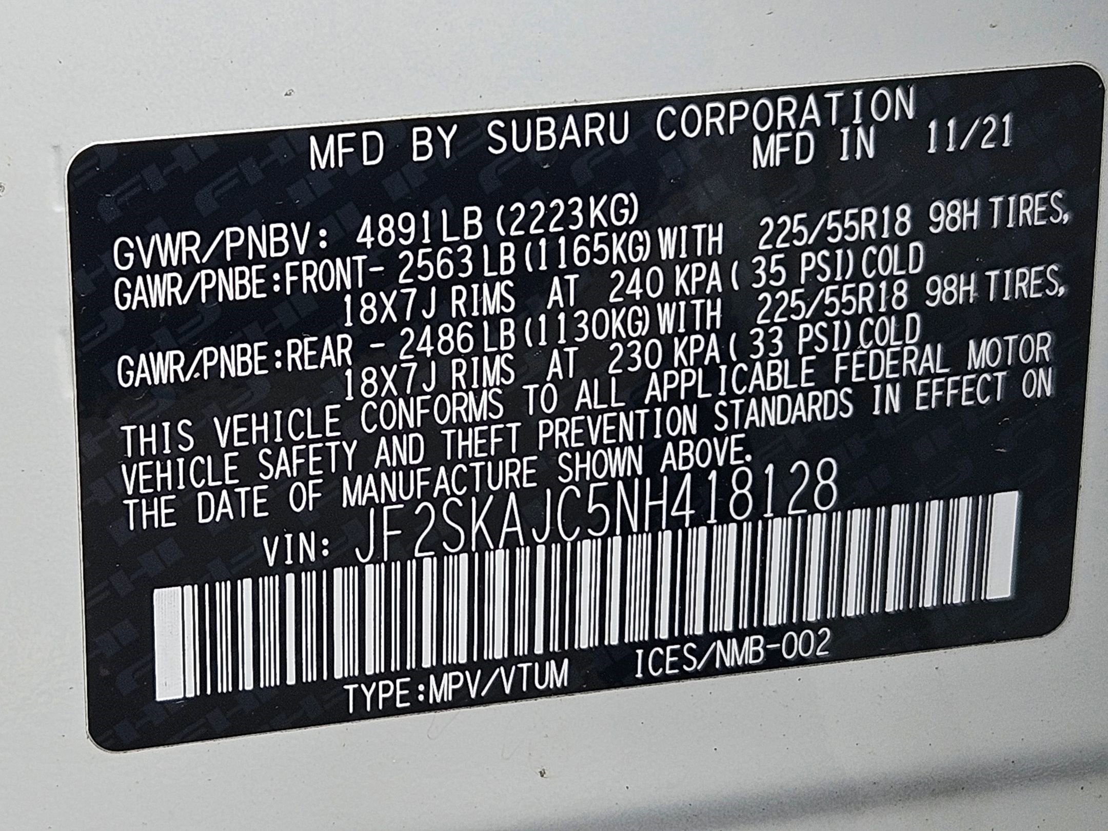 2022 Subaru Forester Sport